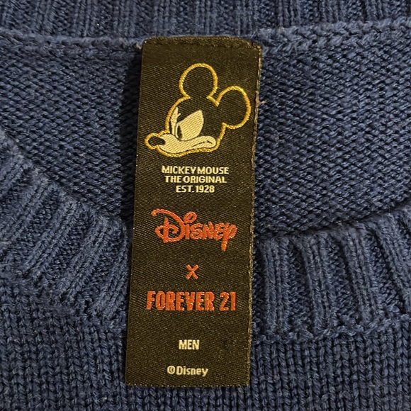 Disney x Forever 21 Daffy Duck Striped Long Sleeve Crew Neck Sweater Size M - Picture 5 of 9